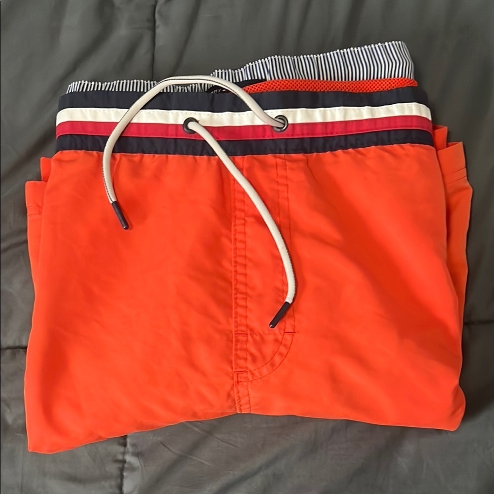 Tommy Hilfiger Orange Swim Trunks Size XXL